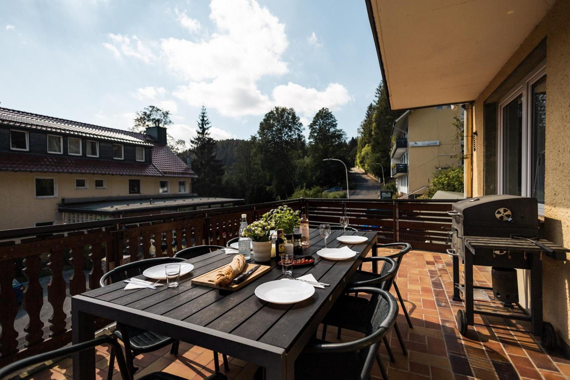 וילדמן Apartmenthaus Am Waldrand- Kueche - Fruehstueck - Balkon מראה חיצוני תמונה